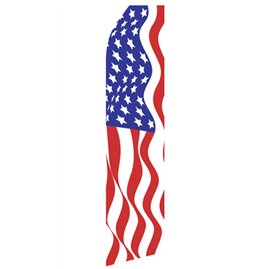 American Flag Inspired Econo Stock Flag