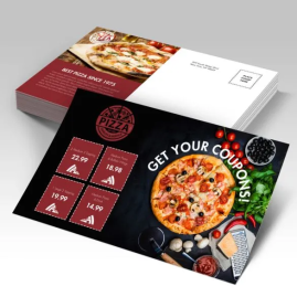 14pt + Matte Finish Full Color Post Cards