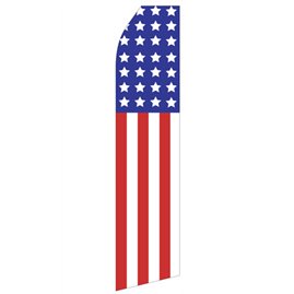American Flag Style Econo Stock Flag