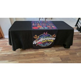 9oz Table Runner with or without solid color throw