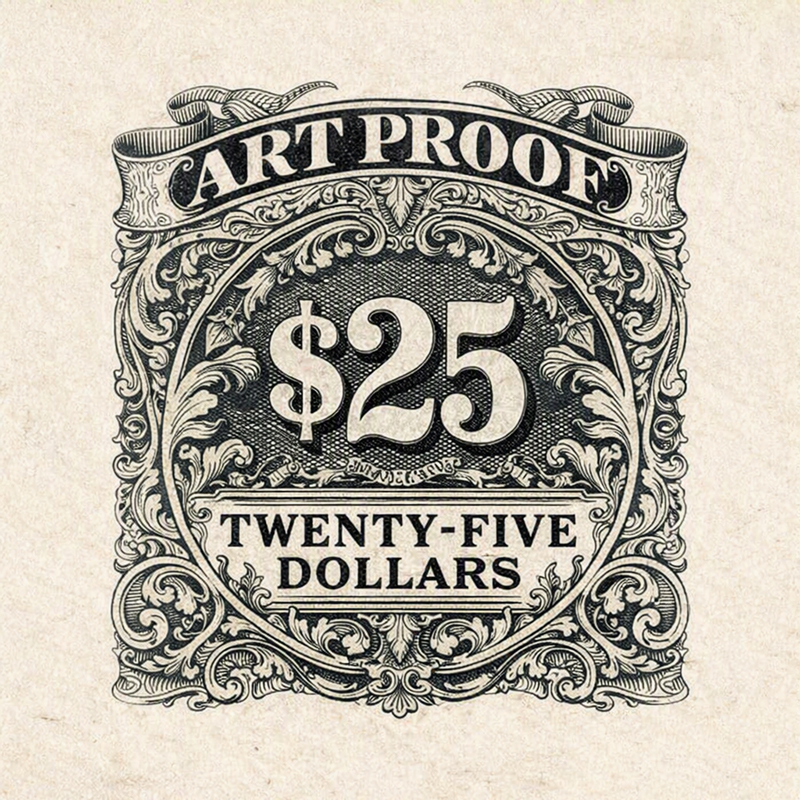 Art Proof Fee – $25.00