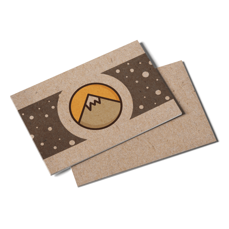 18PT Kraft Board Kraft Paper Postcards