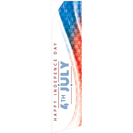 Happy Independence Day Econo Stock Flag