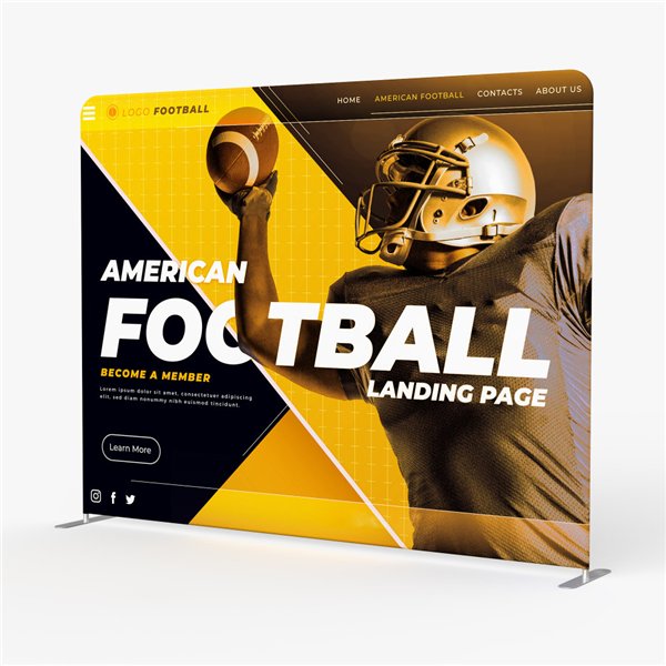 10ft Straight Tension Fabric Displays