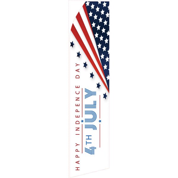 Happy Independence Day Americana Econo Stock Flag