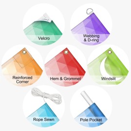 18 oz matte blockout banner with UV Protectant