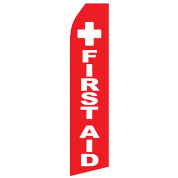 First Aid Econo Stock Flag