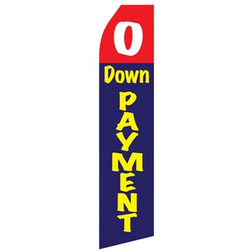 ZERO Down Payment Econo Stock Flag Blue Yellow and Red