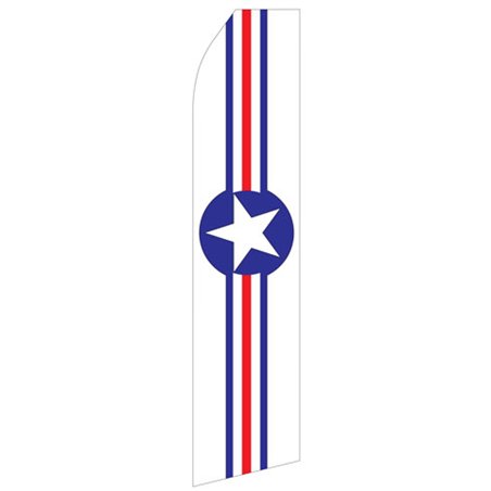 Airforce Roundel Star Logo Stock Econo Flag 