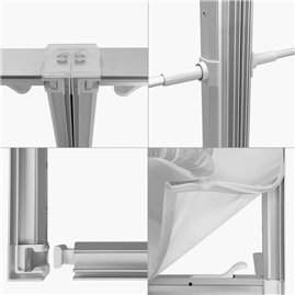 10ft SEG Fabric Stand