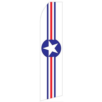 Airforce Roundel Star Logo Stock Econo Flag 