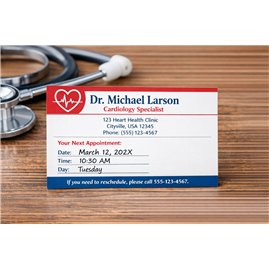 14PT Matte Writable Appointment Cards Full Color