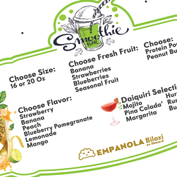 Smoothie Acrylic Sign